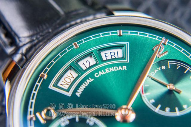 IWC手錶 V2升級版 萬國lW52850 葡萄牙萬年曆腕表系列 萬國表高端機械男表  hds1435